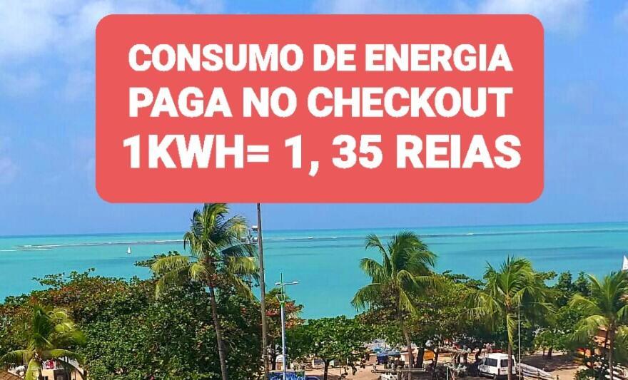 Na Beira Mar De Pajucara- Edif Neo- Apartamento Quarto E Sala- Tem Varanda - Vista Lateral Do Mar- Rua Julio Plech Filho 60 Esquina Com Avenida Doutor Antonio Gouveia - Consumo Eletrico E Pago No Ckeck-Out 1Kwh E 1,35 Reias Maceio  Bagian luar foto